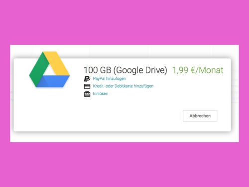 Mehr Platz in Google Drive