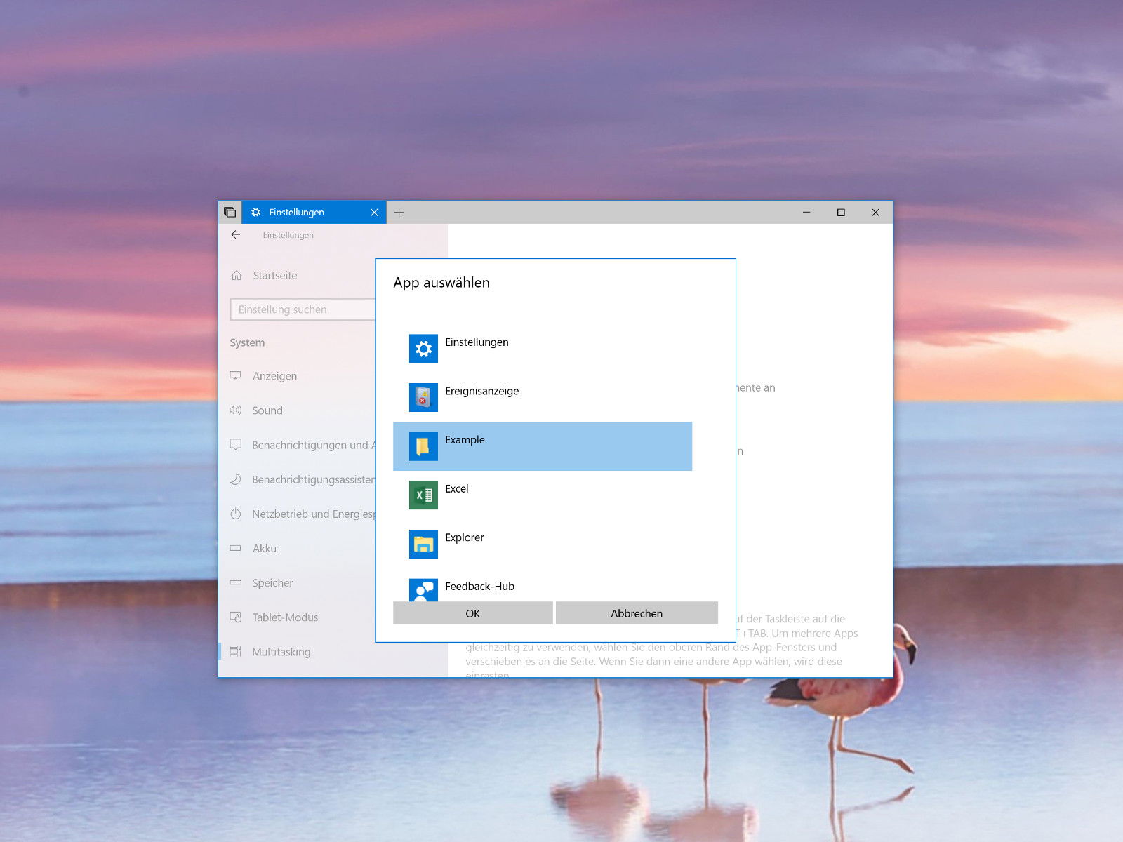 Redstone 5: Tabs für einzelne Programme abschalten