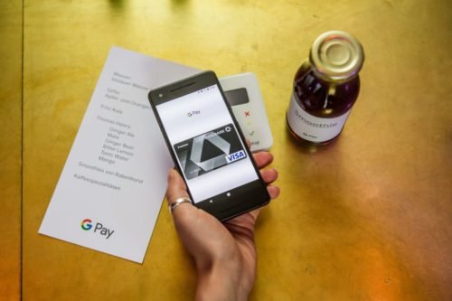 Google stellt seine neue Bezahl-App Google Pay am 26. Juni 2018 in Berlin vor. Foto: Stefan Hoederath/Google Kostenlose Verwendung bei redaktioneller Berichterstattung über Google bzw. Google Pay unter der Angabe des Credits: Stefan Hoederath/Google