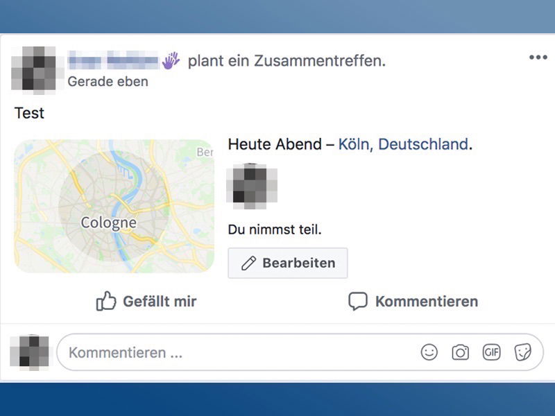 Treffen über Facebook planen leicht gemacht!