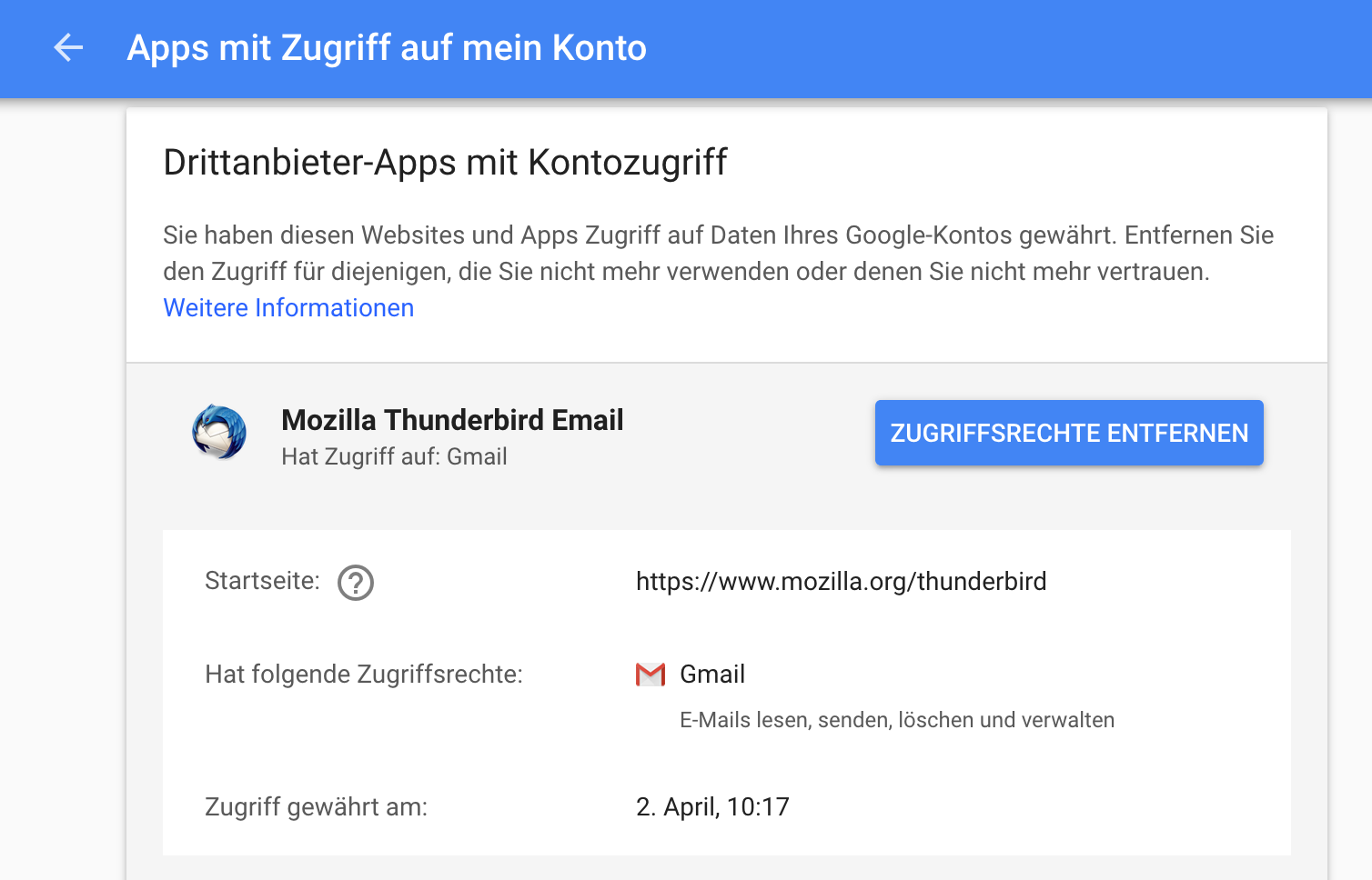 Google Mail DritterAnbieterApps den Zugriff verweigern Jörg Schieb Digital und KI