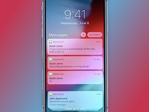 , iOS 12: Mitteilungen nach App gruppieren