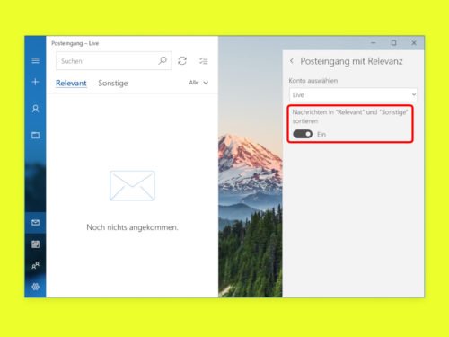 Windows Mail: Kein Posteingang mit Relevanz