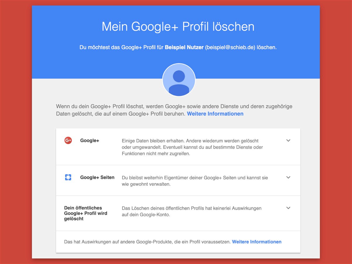 Google+-Profil löschen