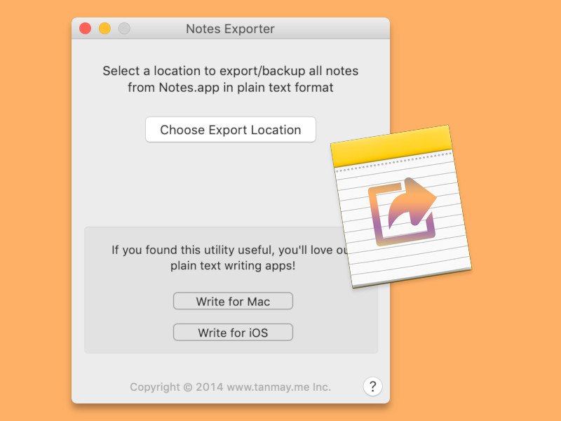 Notizen als Dateien exportieren