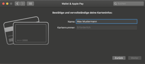 , Apple Pay auf MacBooks mit TouchID nutzen