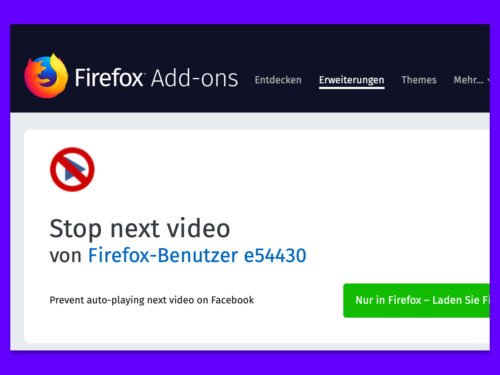 Firefox: YouTube-Videos nicht mehr automatisch