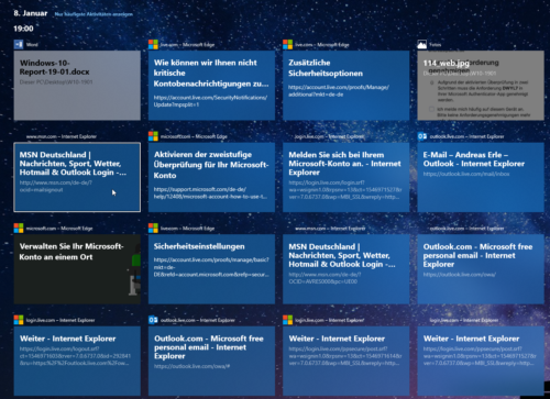 Zurück in der Zeit: Die Windows Timeline