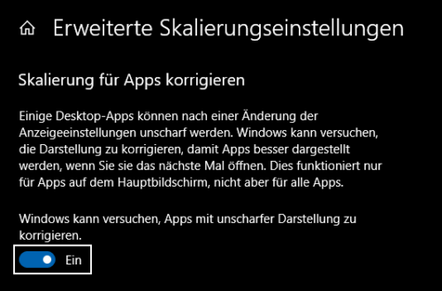 Textgröße in älteren Apps unter Windows 10 anpassen