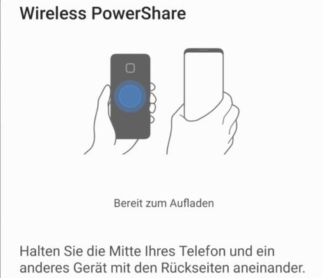 Wireless PowerShare beim Samsung S10/S10e/S10+ nutzen