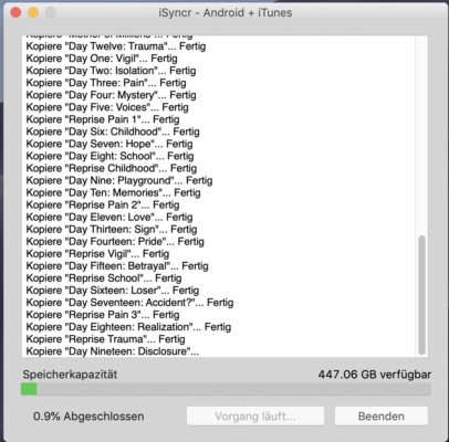 iTunes mit Android-Geräten synchronisieren: iSyncr