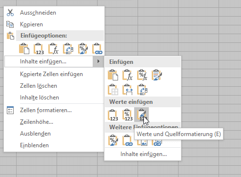 Wenn Excel keine Filter oder Sortierung zulässt