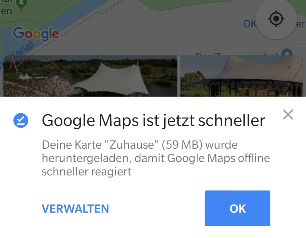 Offline-Navigation mit Google Maps