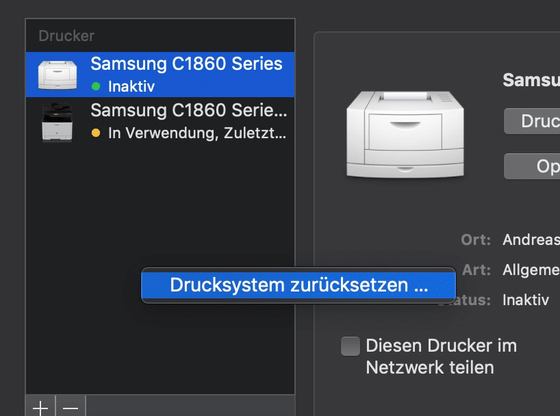 Druckerprobleme beim Mac lösen