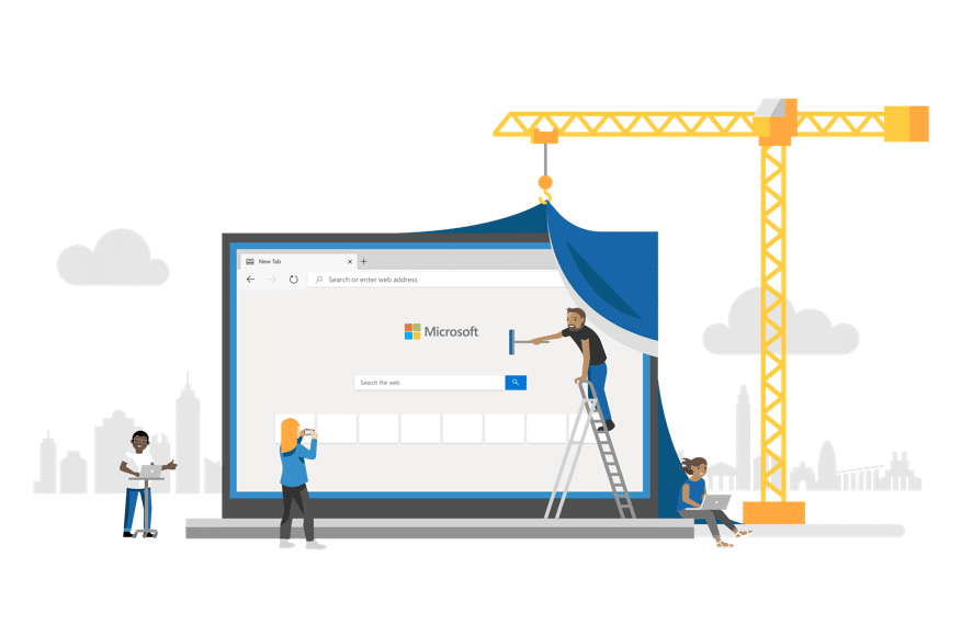 Testen der neuen Features von Microsoft Edge