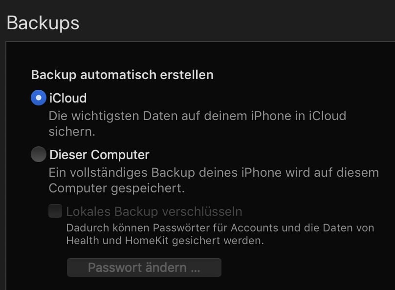 Daten von einem zum anderen iPhone übertragen
