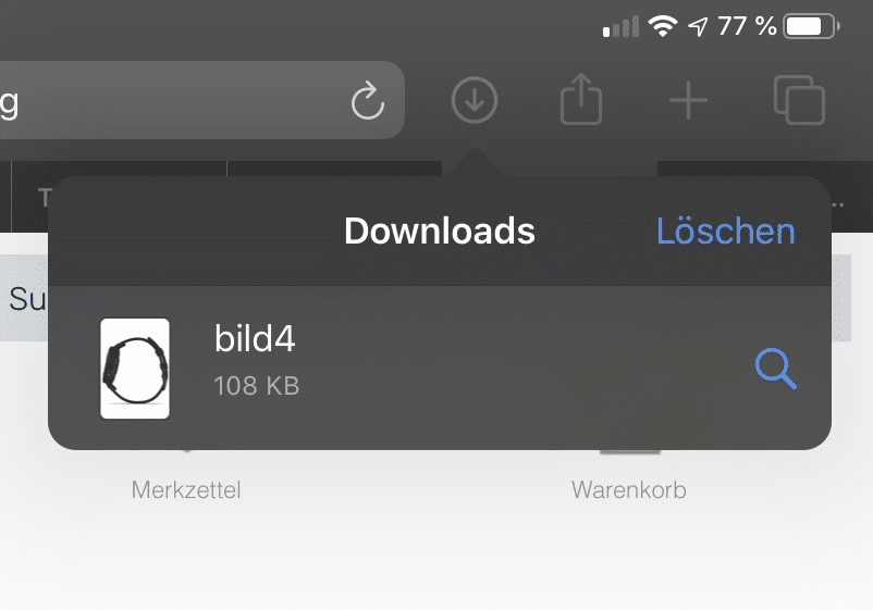 Downloads unter iPadOS 14