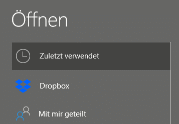 Microsoft Office mit Dropbox verwenden