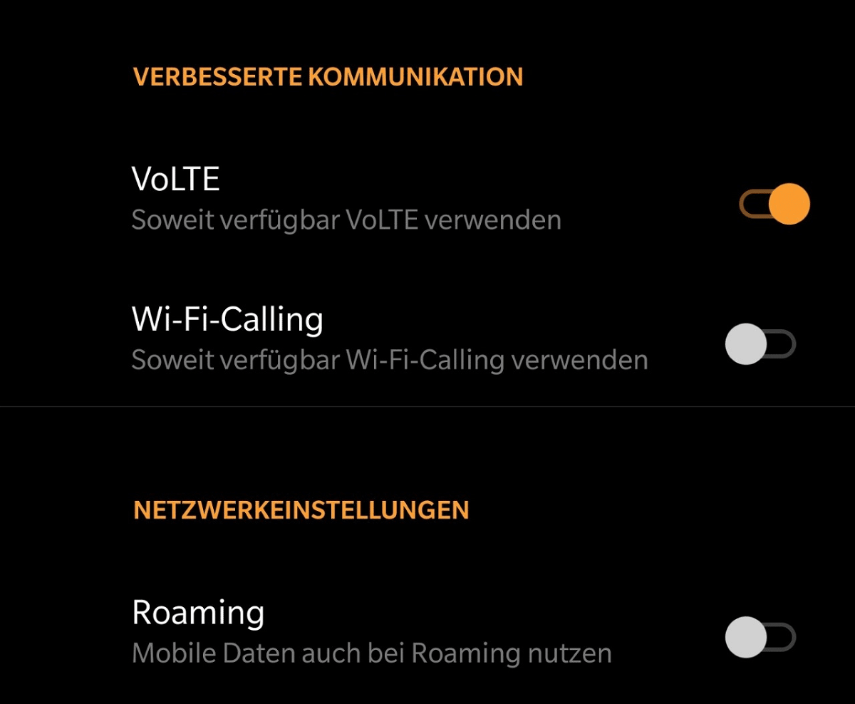 Alternative Telefoniemethoden bei Android 10: VoLTE und Wi-Fi-Calling