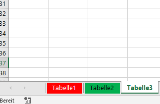 , Registerkarten in Excel sinnvoll nutzen
