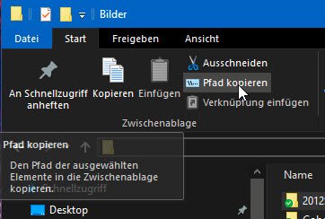 Dateipfade unter Windows 11 herausfinden