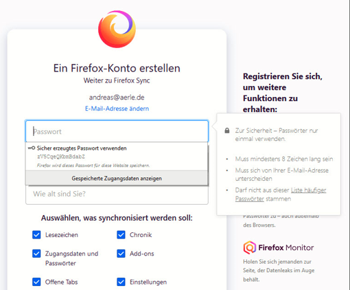 Firefox Lockwise: Passwordsafe deluxe