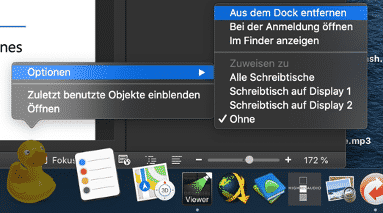Anpassen des Docks bei Mac OS
