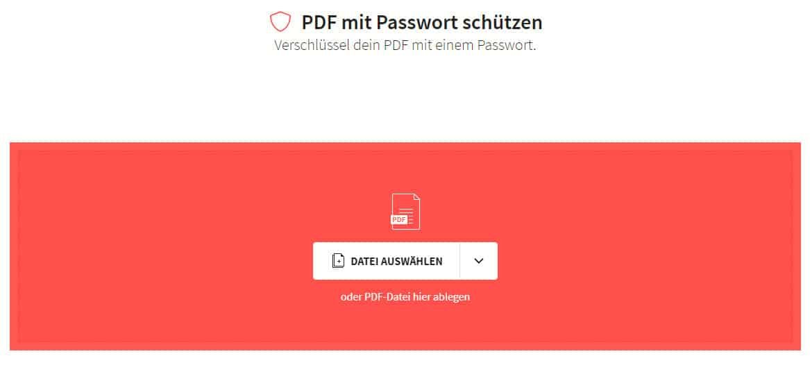 PDFs mit Passwort schützen