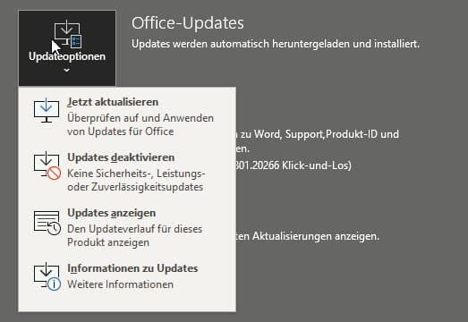 Microsoft Office updaten