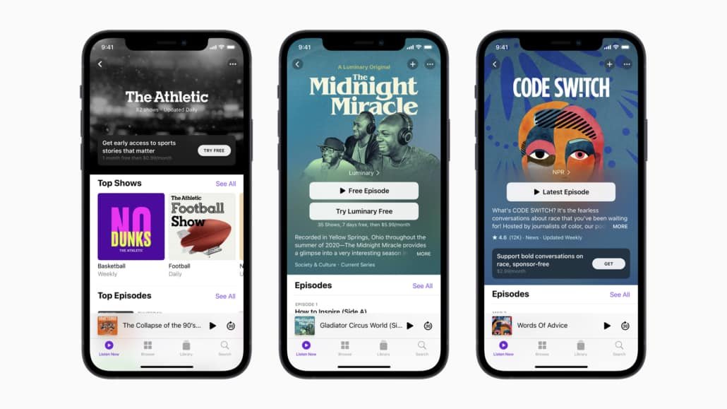 Apple macht Podcasts bezahlbar