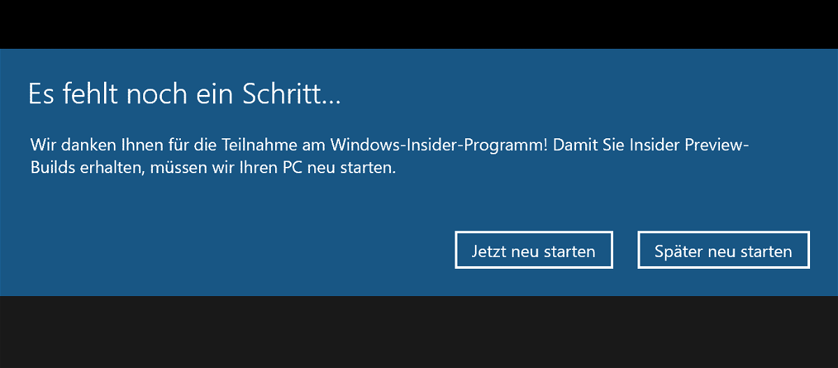 Teilnahme am Windows Insider-Programm aktivieren