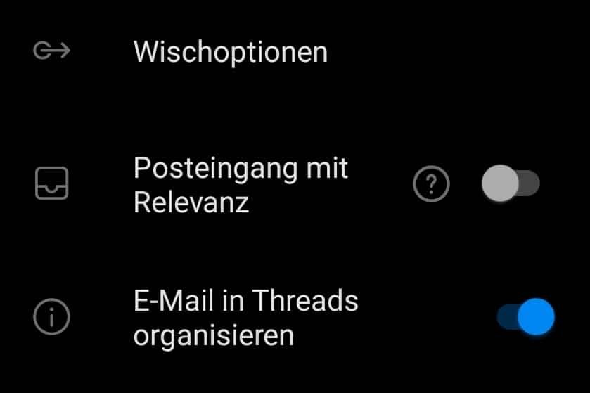 Konfiguration der Bedienung von Outlook für Android