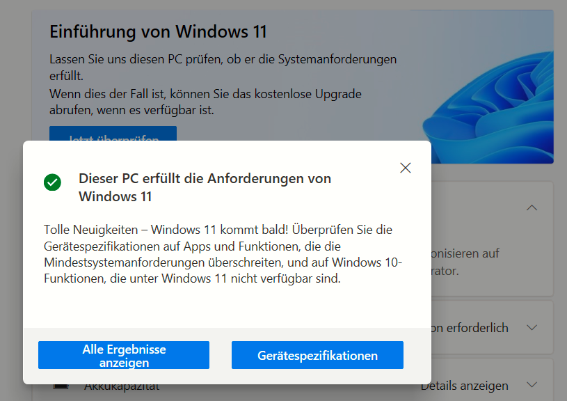 Ist Ihr PC bereit für Windows 11?