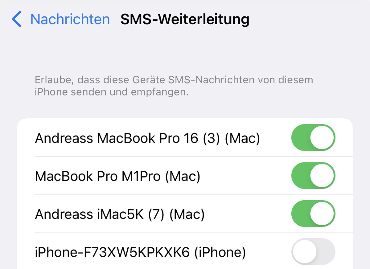 Wenn SMS vom iPhone nicht auf dem Mac ankommen