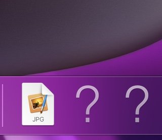 Fragezeichen in der macOS-Dock entfernen