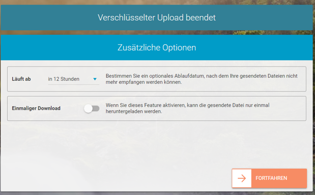 Teilen von verschlüsselten Dateien