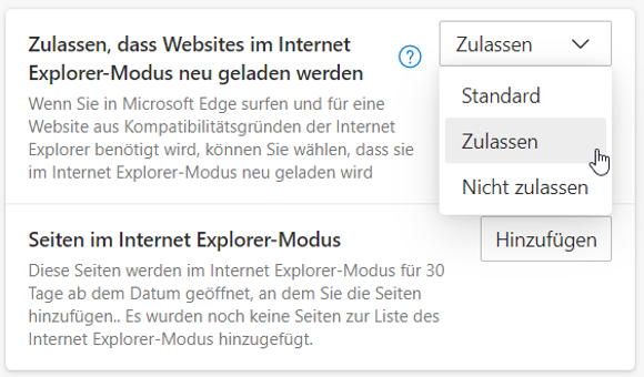 Der Internet Explorer unter Windows 11