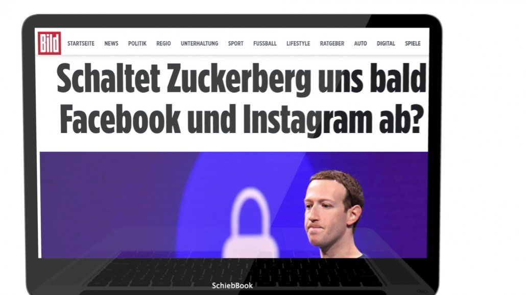 BILD fragt: Schaltet Zuckberberg Facebook ab?