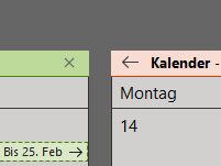 Kalender in Outlook übereinander legen