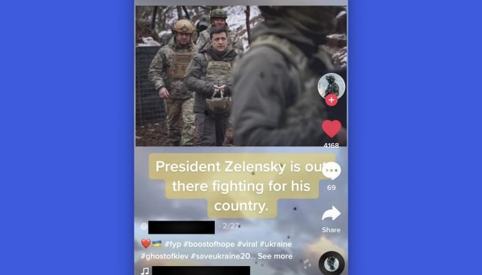 Auf TikTok gibt es auffallend viele Inhalte zum Krieg in der Ukraine
