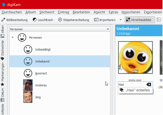 DigiKam: Tagger-App für Fotos
