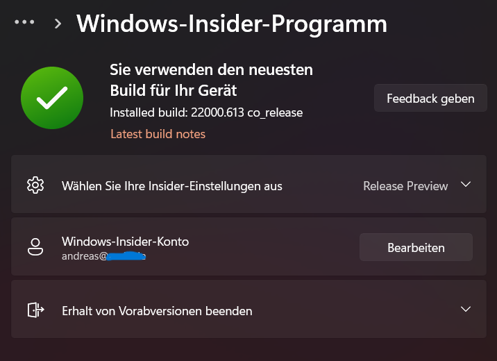Nutzen des Windows Insider-Programms bei Windows 11