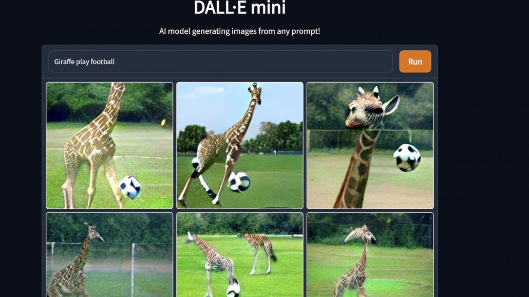 KI erzeugt Fußball spielende Giraffen