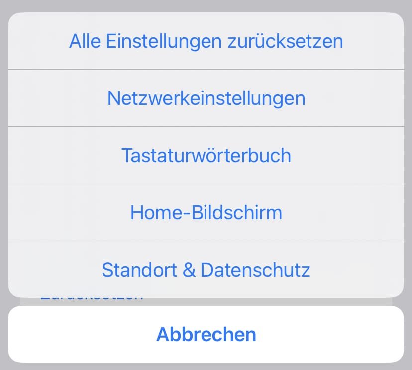 Homescreen-Layout des iPhones/iPads alphabetisch ordnen