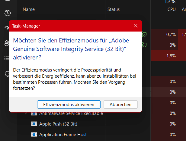 Der neue Task-Manager in Windows 11 22H2