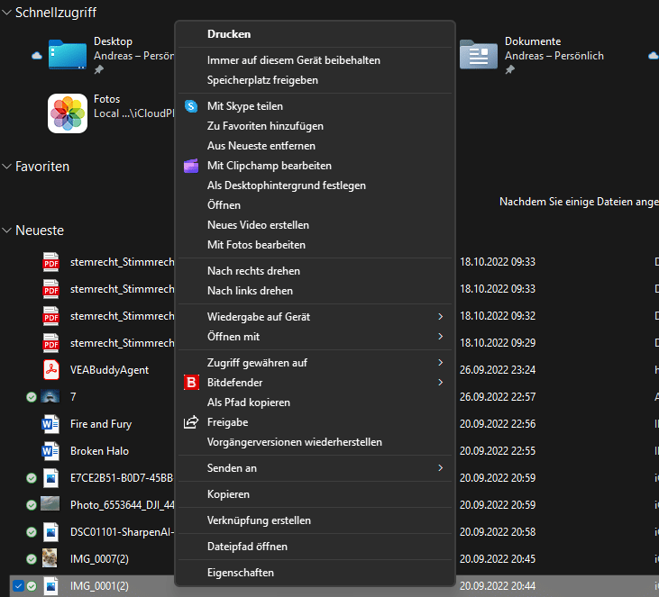 , Neue Features des Explorer in Windows 11