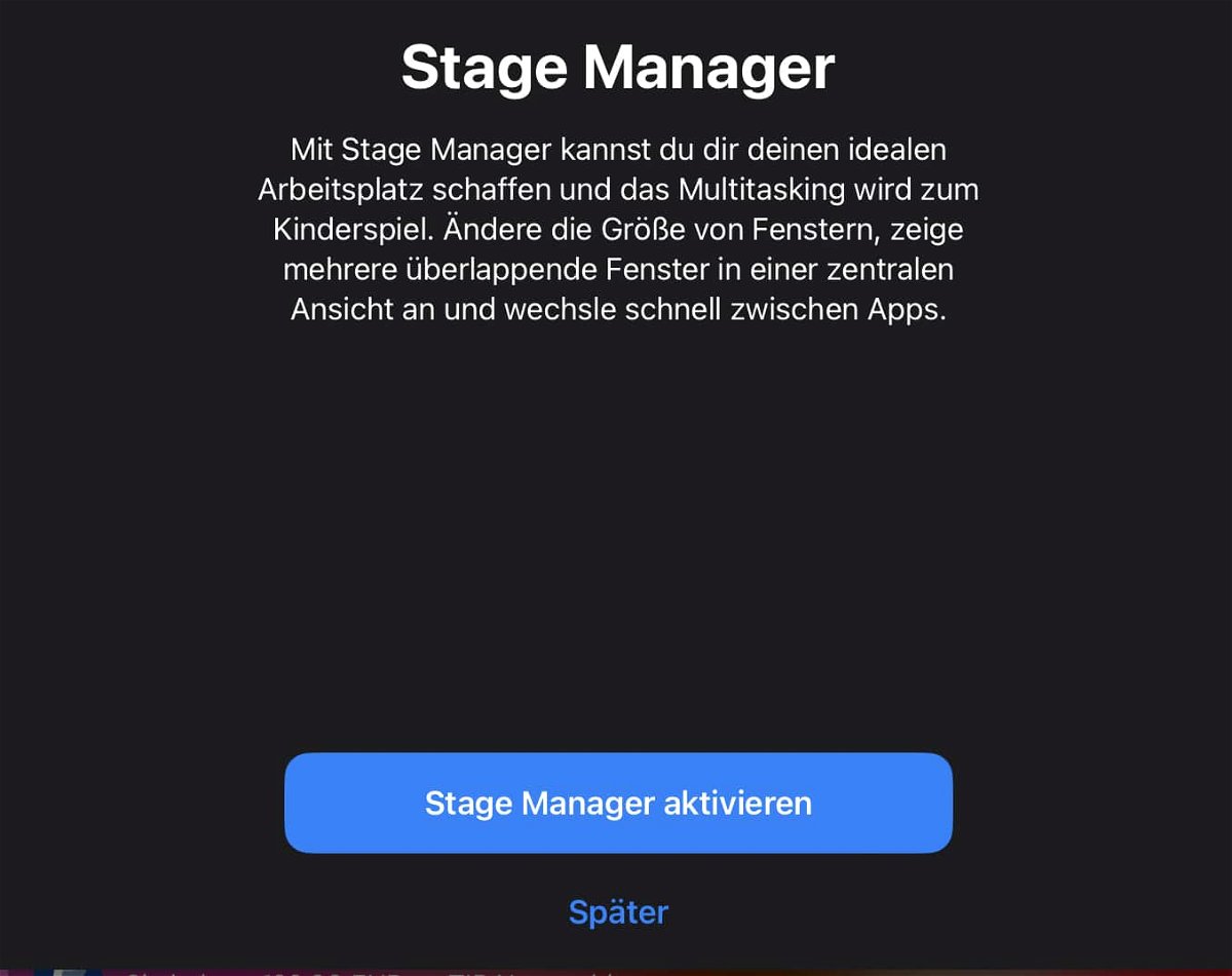 , Nutzen des Stage Managers in iPadOS 16