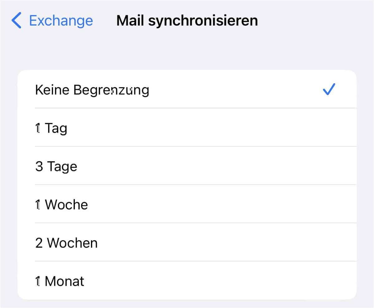 Wenn bei iOS Mails verschwinden