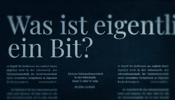 Was ist eigentlich ein Bit? schieb.de