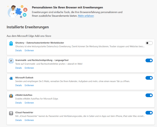 Browsererweiterung: Mehr Edge-Funktionen in Handumdrehen